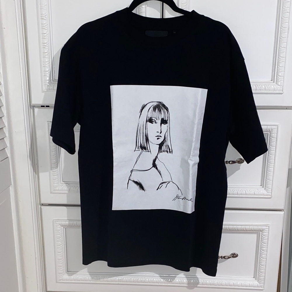 Zara Black Graphic Tee